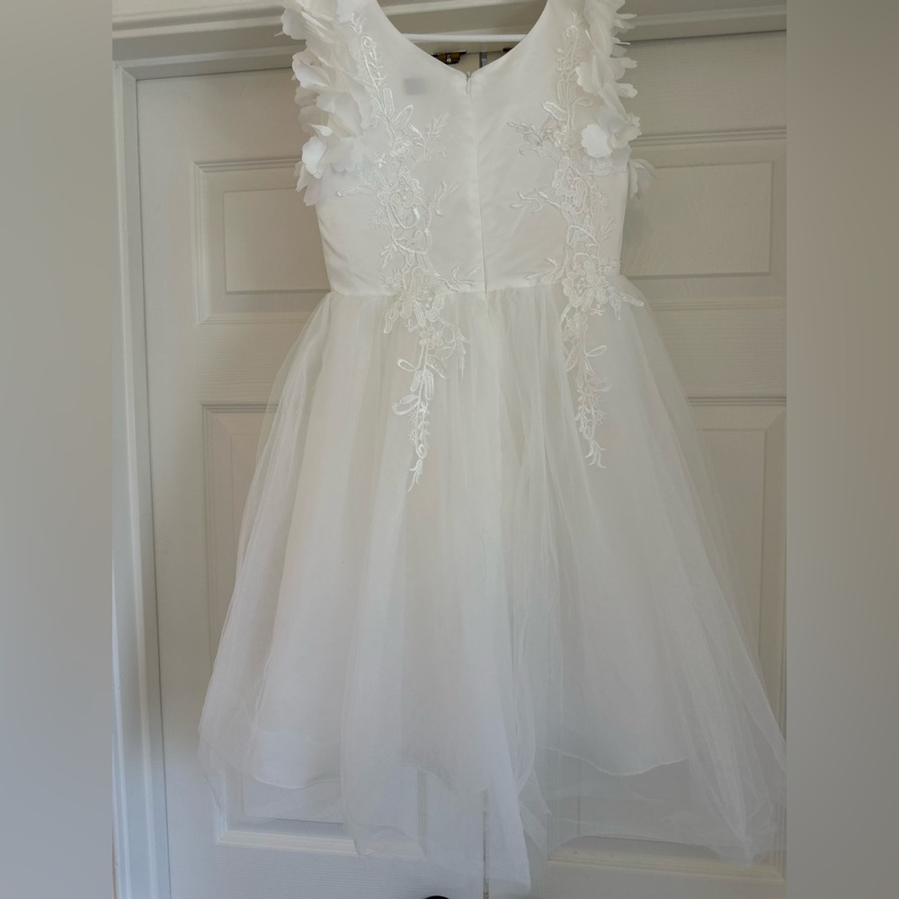 EUC Trish Scully Bianca White dress size 10 - Picture 5 of 5